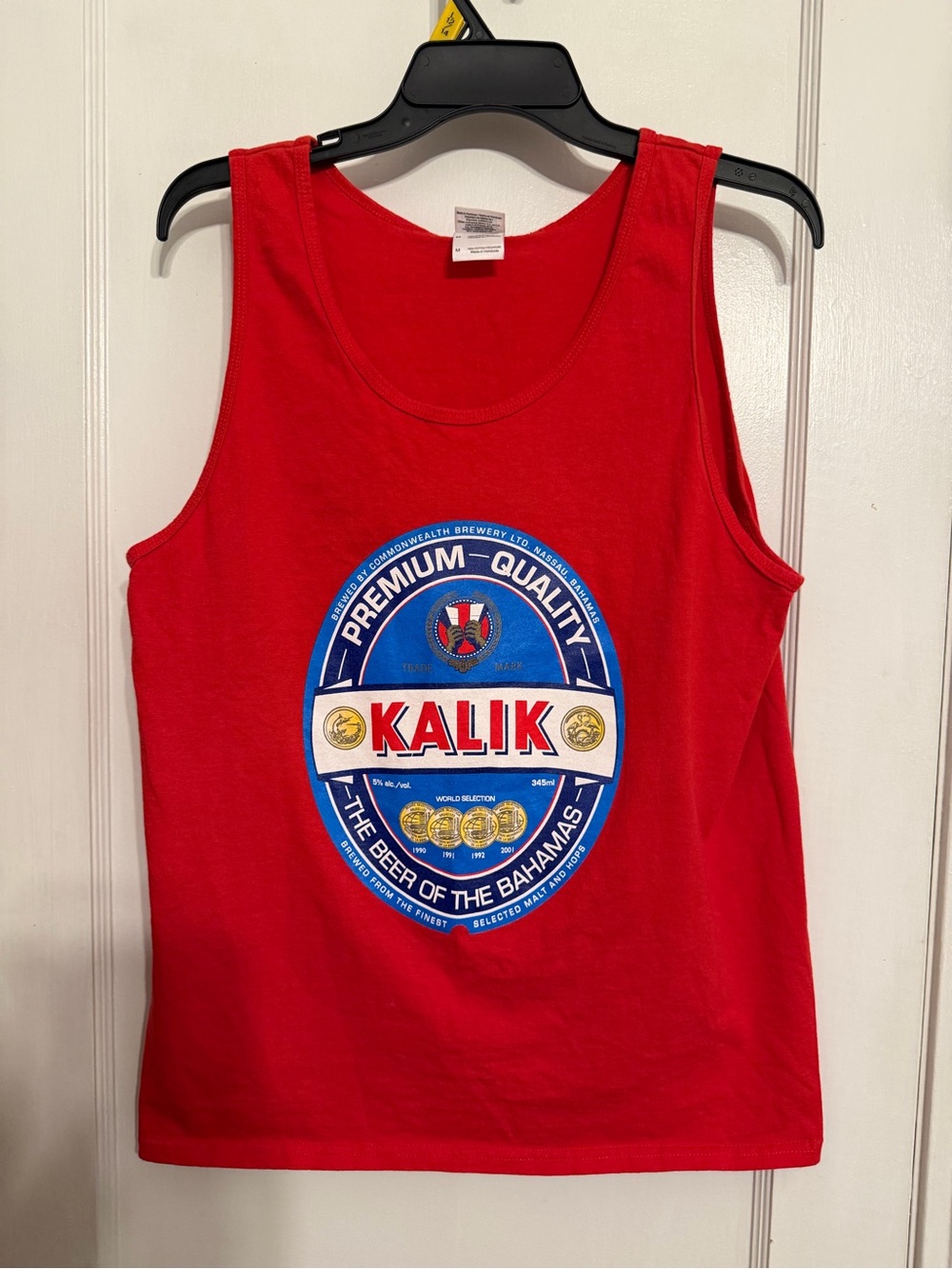 Gildan Red Tank Top with Blue & White Kalik Logo - Picture 2 of 6